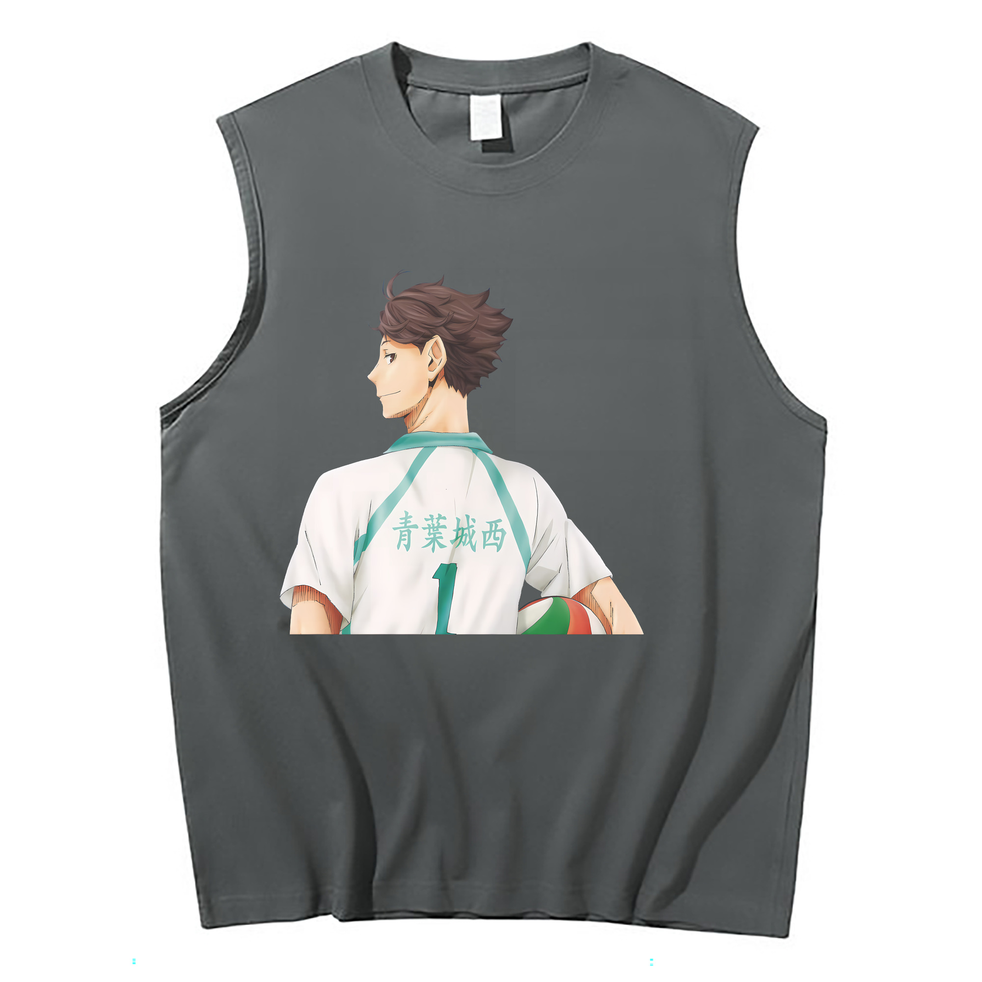 （画像用） ハイキュー!! Haikyu!! コットン100％タンクトップ（フロントプリント）